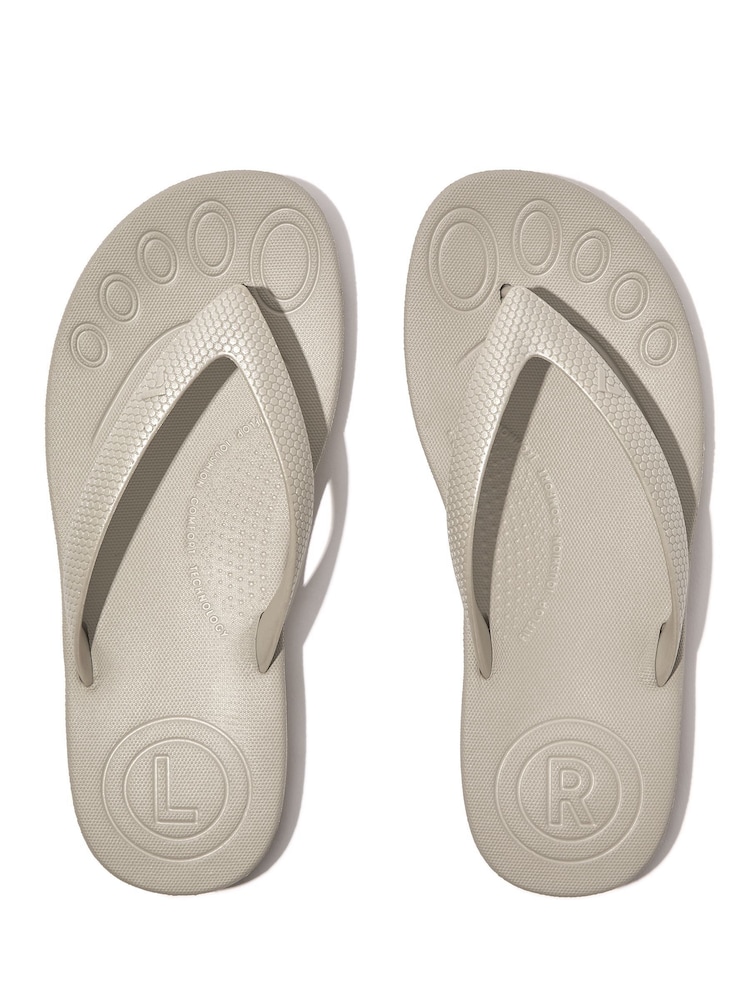 FitFlop Kids Junior iQushion Shimmer Ergonomic Flip Flops - Image 4 of 4