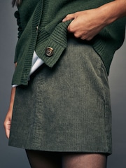 Green Corduroy Mini Skirt - Image 5 of 8
