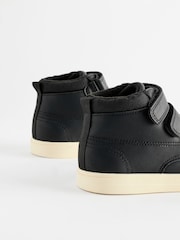 Black Wide Fit (G) 3 Strap Touch Fastening Smart Ankle Boots - Image 4 of 5