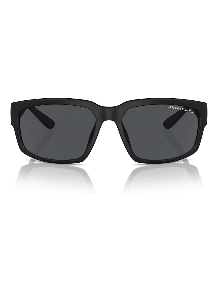 Armani Exchange Ax4142Su Rectangle Polarised Black Sunglasses - Image 1 of 5 Armani Exchange Ax4142Su Rectangle Polarised Black Sunglasses - Image 1 of 5