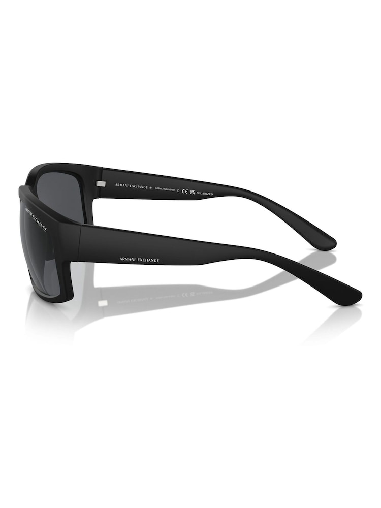 Armani Exchange Ax4142Su Rectangle Polarised Black Sunglasses - Image 5 of 5