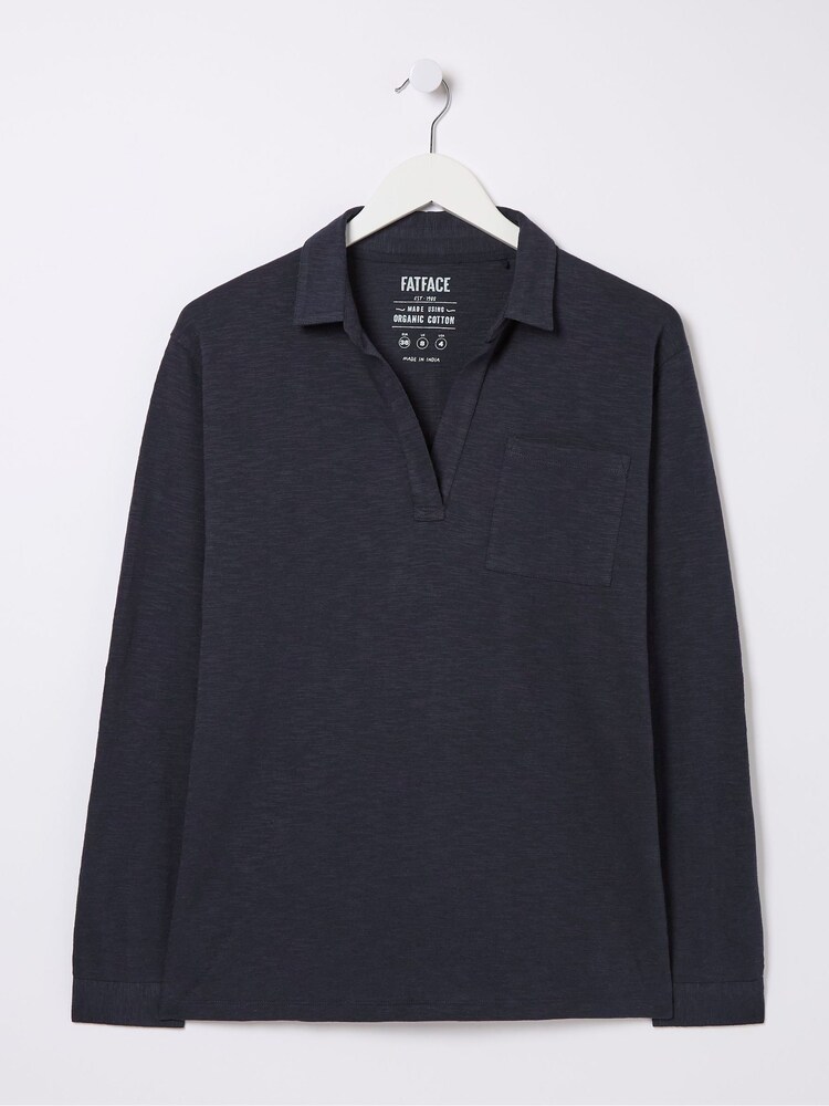 FatFace Paige Blue Jersey Shirt - Image 5 of 5