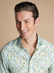 Charles Tyrwhitt Multi Slim Fit Liberty Fabric Floral Print 100% Cotton Shirt - Image 2 of 6
