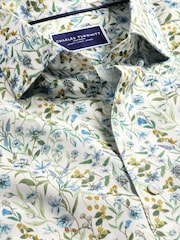 Charles Tyrwhitt Multi Slim Fit Liberty Fabric Floral Print 100% Cotton Shirt - Image 5 of 6