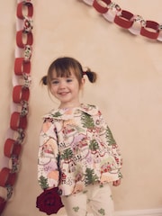 Cath Kidston Ecru Christmas Long Sleeve Collar Top and Legging Set (3mths-7yrs) - Image 2 of 12