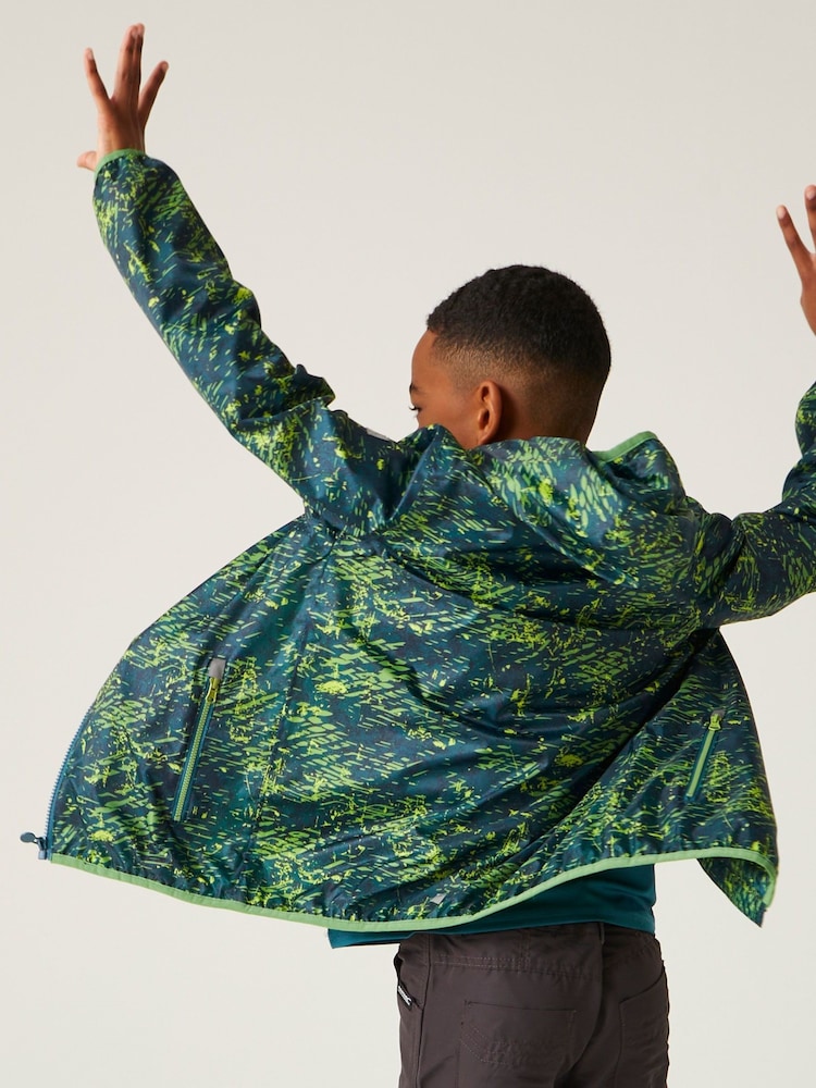 Regatta Blue Printed Lever Waterproof Shell Jacket - Image 2 of 7