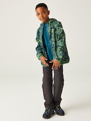 Regatta Blue Printed Lever Waterproof Shell Jacket - Image 3 of 7