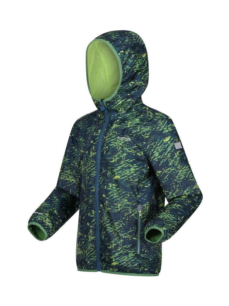 Regatta Blue Printed Lever Waterproof Shell Jacket - Image 7 of 7
