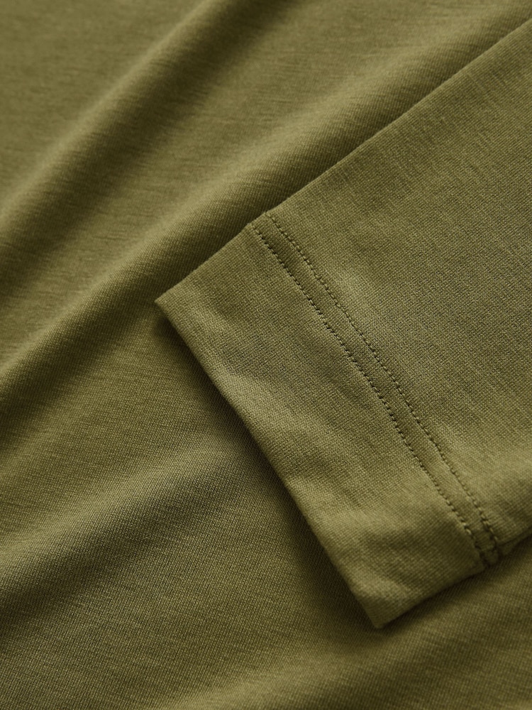 Verde - Top de manga larga con cuello vuelto de modal supersuave - Imagen 8 de 8 Verde - Top de manga larga con cuello vuelto de modal supersuave - Imagen 8 de 8