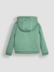 JoJo Maman Bébé Green Fairy & Toadstool Cotton Appliqué Cosy Hoodie - Image 4 of 5