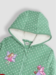 JoJo Maman Bébé Green Fairy & Toadstool Cotton Appliqué Cosy Hoodie - Image 5 of 5
