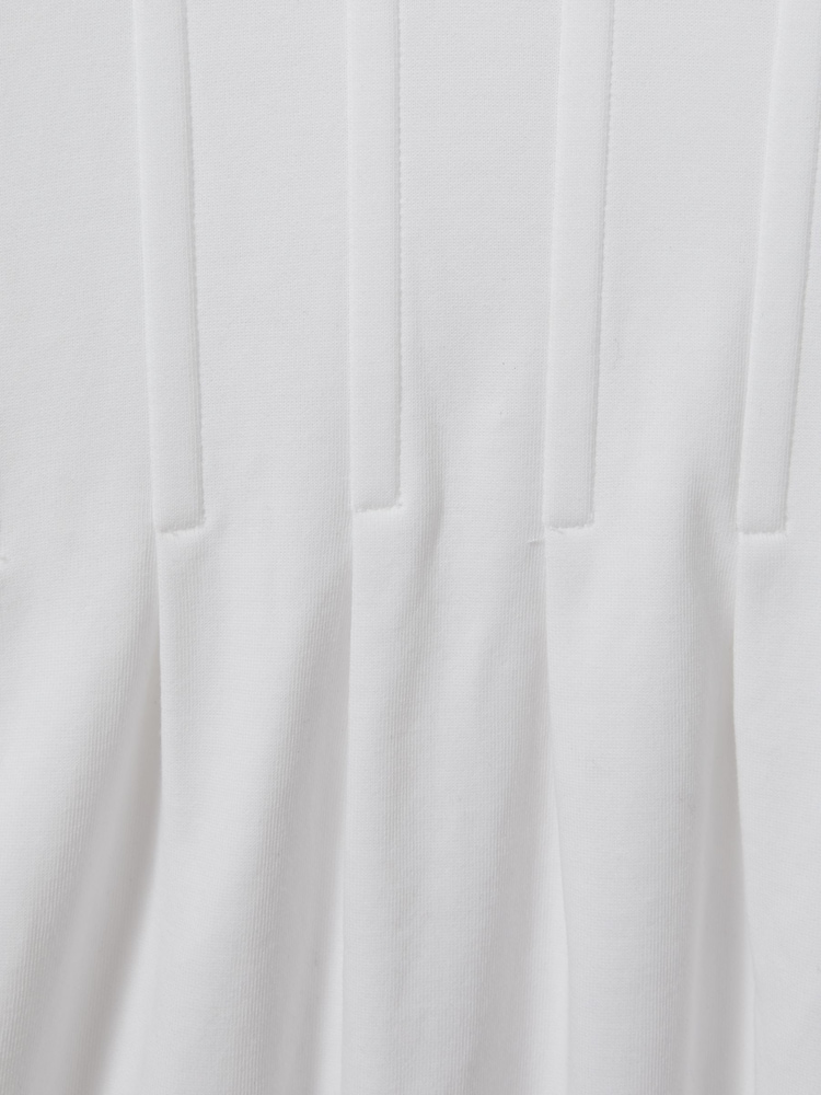 Reiss White Luna Atelier Corset Detail T-Shirt - Image 5 of 5