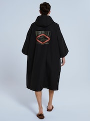 Animal Charcoal Black Mens Misty Waterproof Fleece Parka - Image 3 of 9