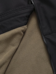 Animal Charcoal Black Mens Misty Waterproof Fleece Parka - Image 7 of 9