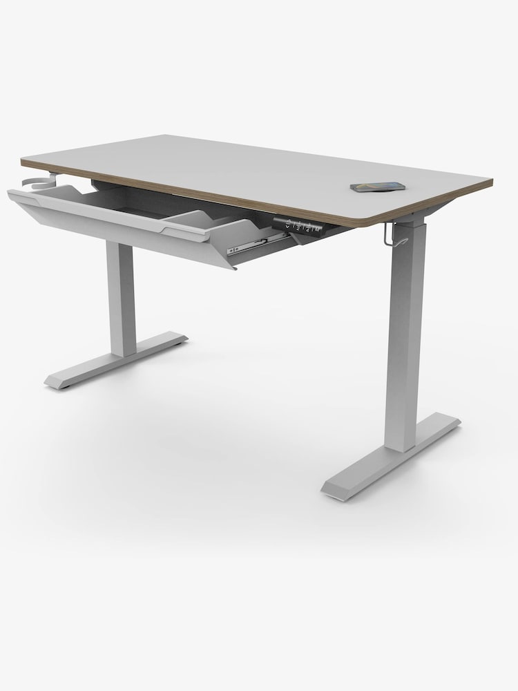 Koble White Gino Smart Desk With Drawer - Image 2 of 2