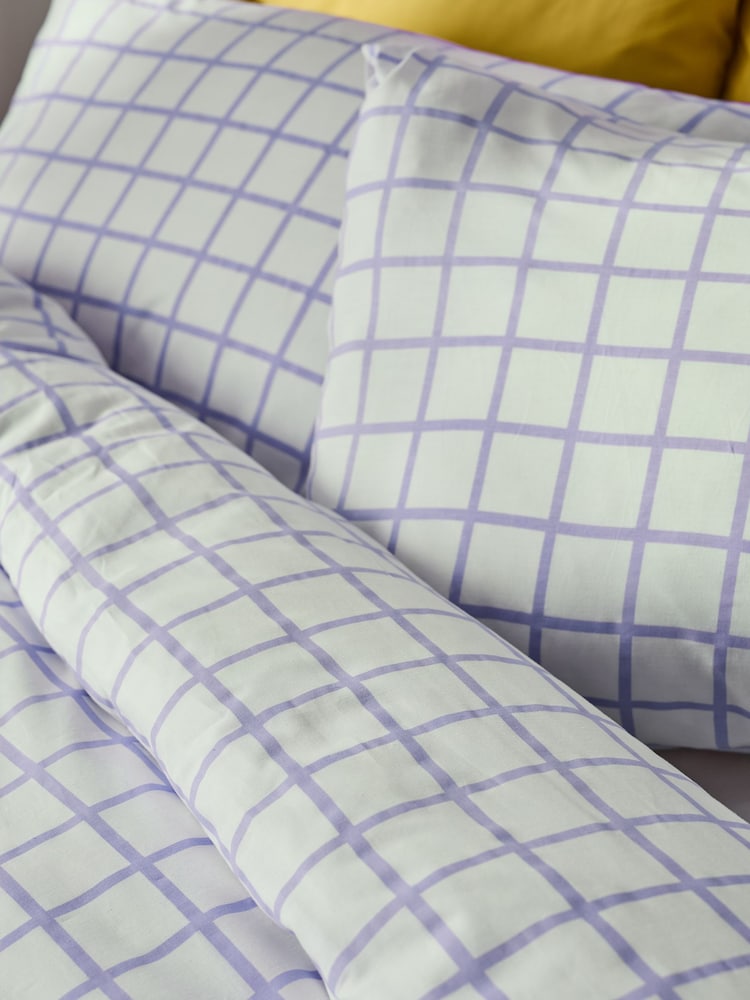 Novogratz Rosalind Check 100% Cotton Duvet Cover and Pillowcase Set - Изображение 2 из 4