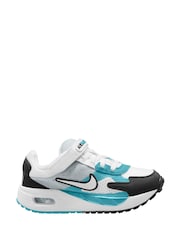 Nike White/Blue Junior Air Max Solo Trainers - Image 1 of 4