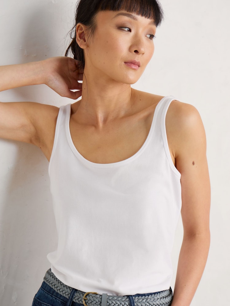 Seasalt Cornwall White Tidal Drift Vest - Image 1 of 5