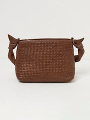 FatFace Claudia Brown Woven Shoulder Bag - Image 1 of 3