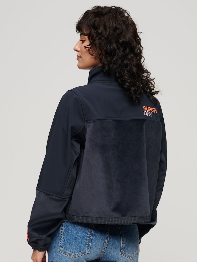 Superdry Blue Hybrid Trekker Jacket - Image 2 of 4