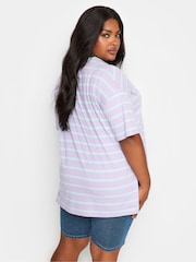 Yours Curve Blue Mid Wash Bermuda Shorts - Image 3 of 4