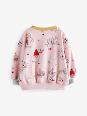 Pale Pink Christmas Sweatshirt (3mths-7yrs) - Image 6 of 8