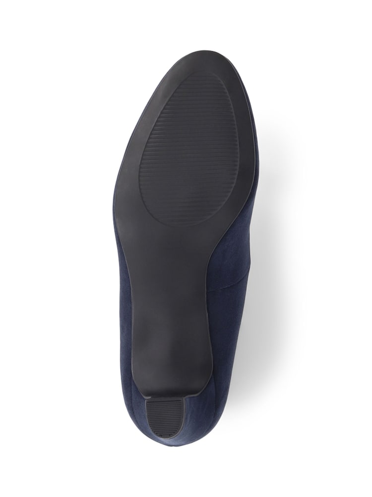 Pavers Blue Heeled Court Shoes - Image 5 of 5