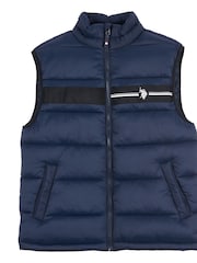 U.S. Polo Assn. Blue 3D Tape Mens Gilet - Image 7 of 8