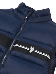 U.S. Polo Assn. Blue 3D Tape Mens Gilet - Image 8 of 8