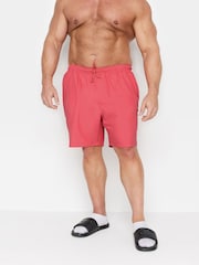 BadRhino Big & Tall Pink Plain Swim Shorts - Image 1 of 4