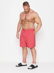 BadRhino Big & Tall Pink Plain Swim Shorts - Image 2 of 4