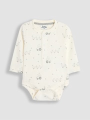 JoJo Maman Bébé Marl Grey Duck And Tractor Baby 3-Piece Bodysuit & Legging Set - Image 2 of 8