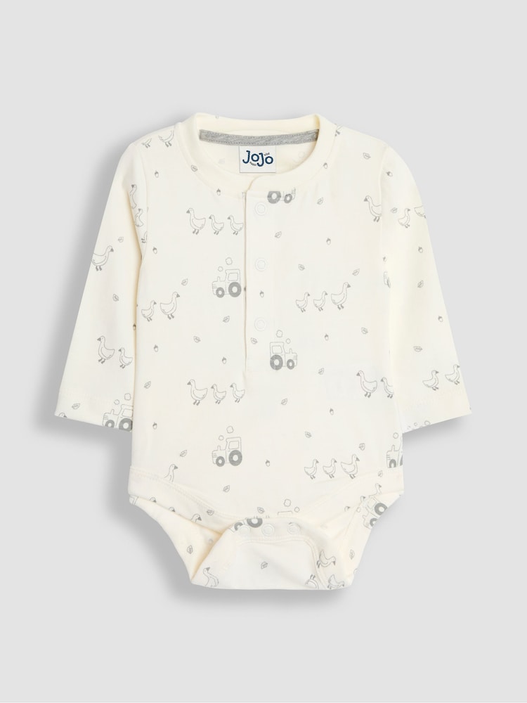 JoJo Maman Bébé Duck And Tractor Baby 3-Piece Bodysuit & Legging Set - Bild 2 von 8 JoJo Maman Bébé Duck And Tractor Baby 3-Piece Bodysuit & Legging Set - Bild 2 von 8