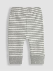 JoJo Maman Bébé Marl Grey Duck And Tractor Baby 3-Piece Bodysuit & Legging Set - Image 6 of 8