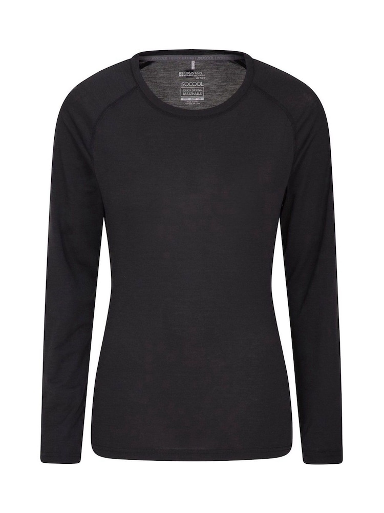 Mountain Warehouse Black Womens Relaxed Fit IsoCool Dynamic Sports Top - Image 1 of 4