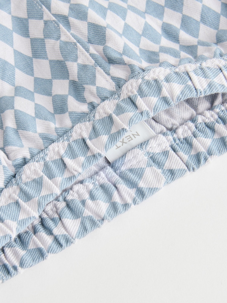 Blue Harlequin Baby Shirt And Trousers 100% Cotton Set 3 Piece (0mths-2yrs) - Image 12 of 12