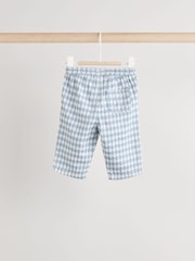 Blue Harlequin Baby Shirt And Trousers 100% Cotton Set 3 Piece (0mths-2yrs) - Image 6 of 12
