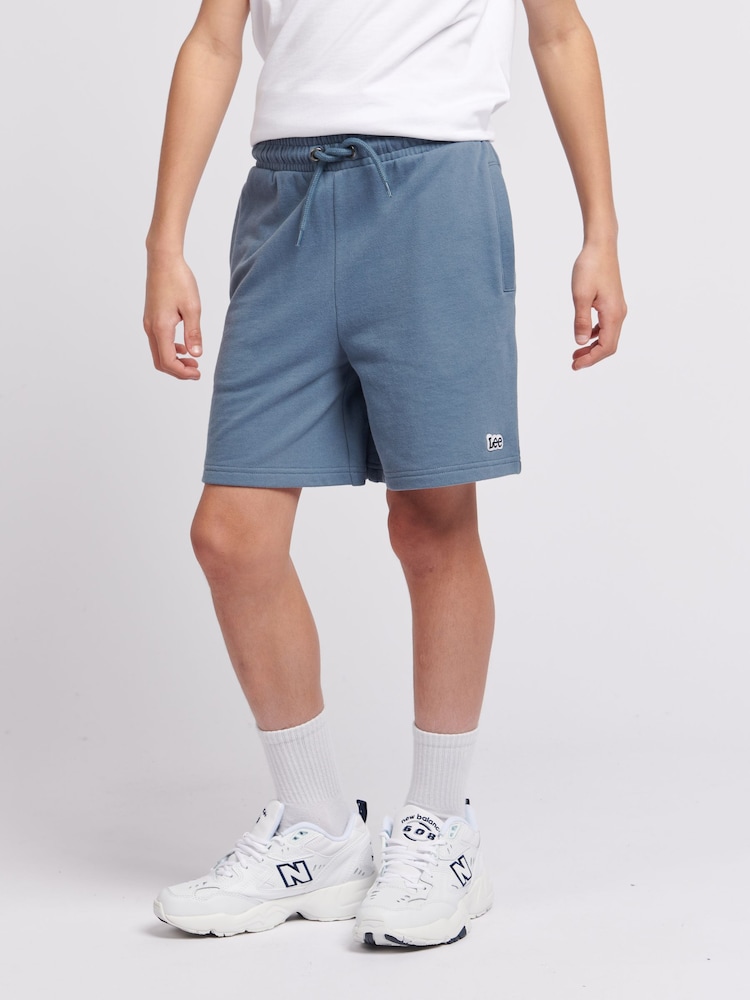 Lee Blue Boys 100% Cotton Badge Shorts - Image 1 of 5