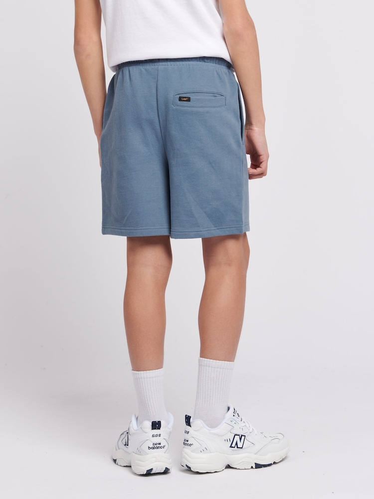 Lee Blue Boys 100% Cotton Badge Shorts - Image 2 of 5