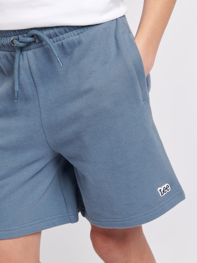 Lee Blue Boys 100% Cotton Badge Shorts - Image 3 of 5
