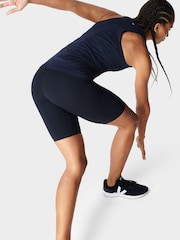 Sweaty Betty Navy Blue Athlete Seamless Workout Tank Top - Image 5 of 7