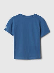 Gap Blue Disney Mickey Mouse Graphic Short Sleeve Crew Neck T-Shirt (Newborn-5yrs) - Image 2 of 2