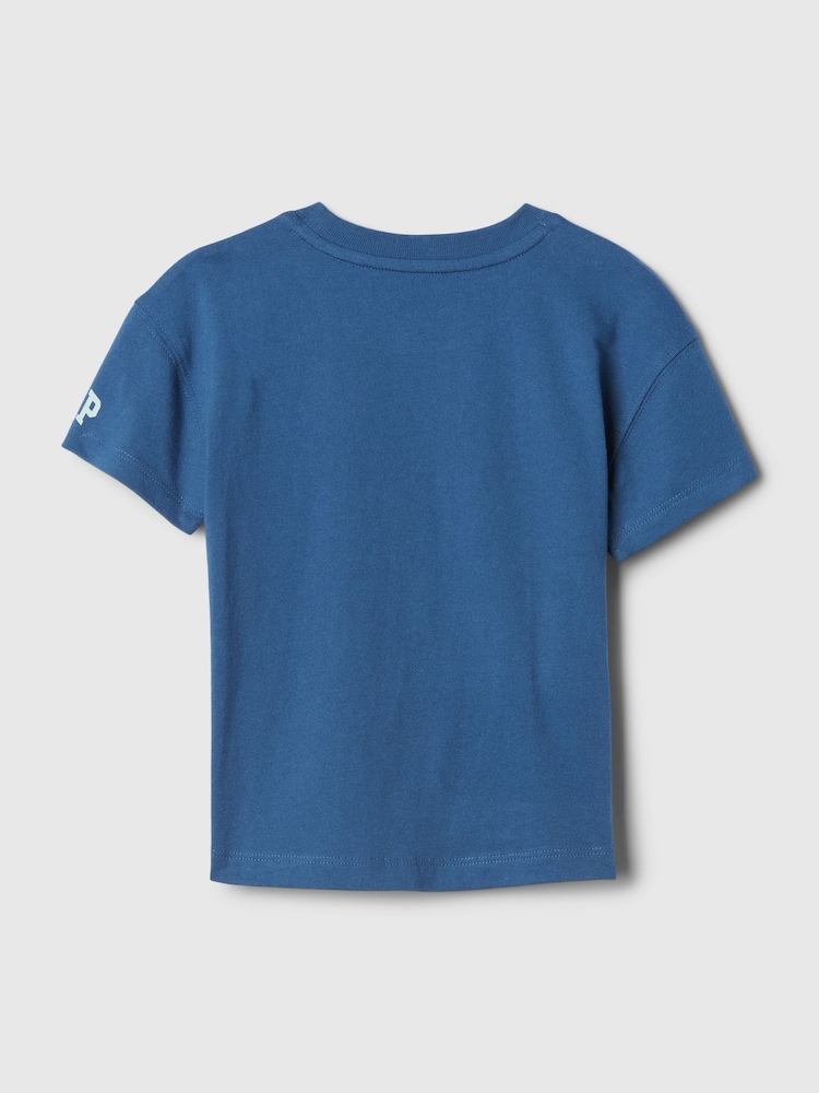 Gap Blue Disney Mickey Mouse Graphic Short Sleeve Crew Neck T-Shirt (Newborn-5yrs) - Image 2 of 2