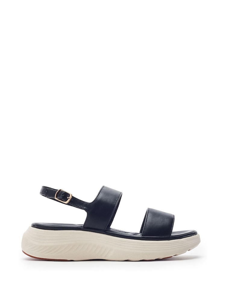 Moda in Pelle Black Kyros Sporty Casual Sandals - Image 1 of 4