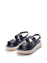 Moda in Pelle Black Kyros Sporty Casual Sandals - Image 2 of 4