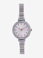 Silver Tone Mixed Metal Expander Watch - Image 3 of 5