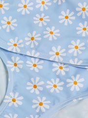 Angels By Accessorize Blue Girls Daisy Print Bralette Bikini Set - Image 2 of 2