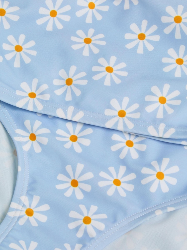 Angels By Accessorize Blue Girls Daisy Print Bralette Bikini Set - Image 2 of 2 Angels By Accessorize Blue Girls Daisy Print Bralette Bikini Set - Image 2 of 2