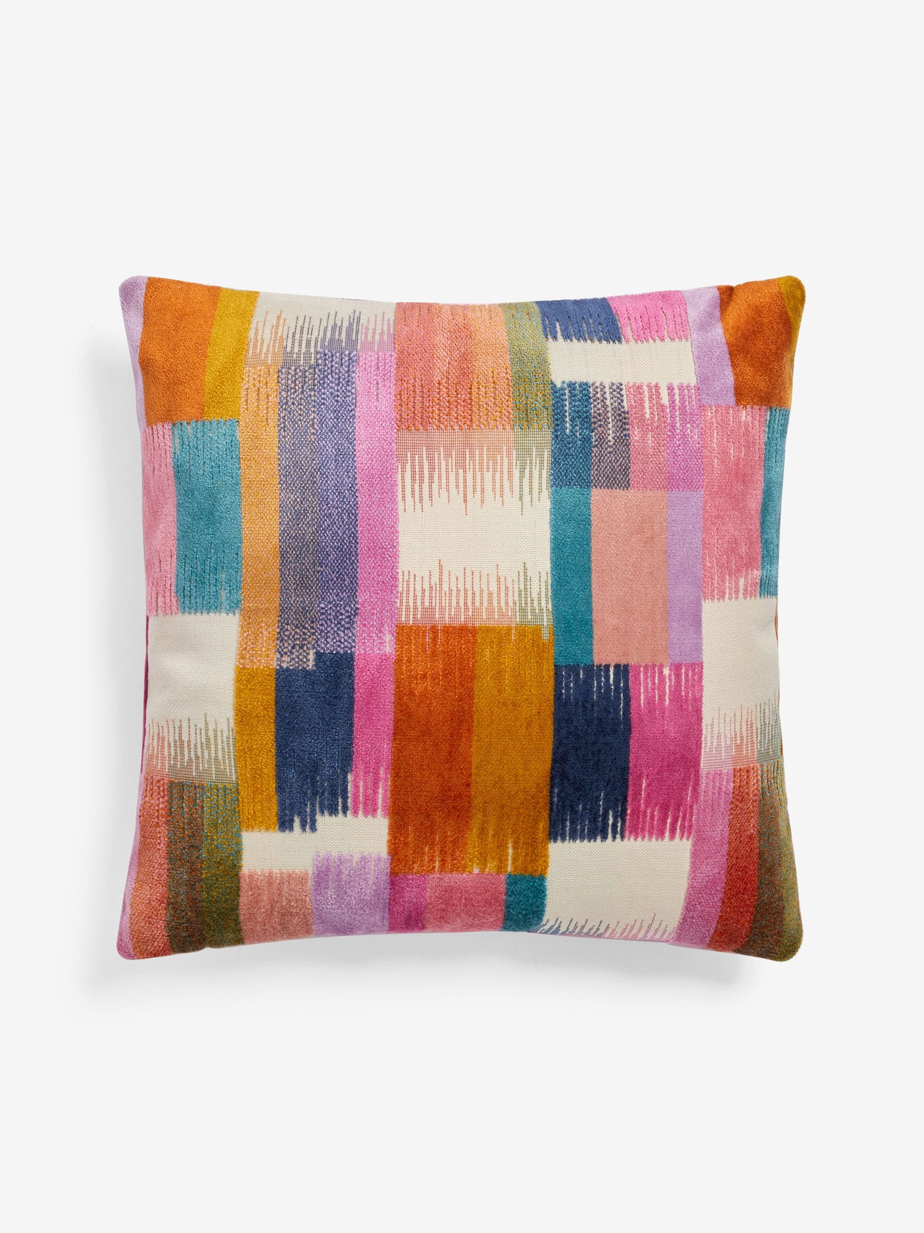 bright patterned cushions