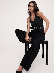 Banana Republic Black Twisted Halter Top - Image 1 of 1
